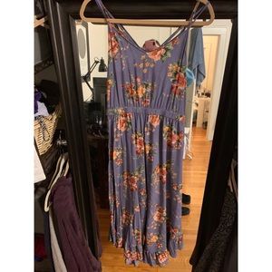 Purple Floral Jumpsuit